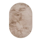 Oval High Pile Rug - Comfy Supreme Taupe
