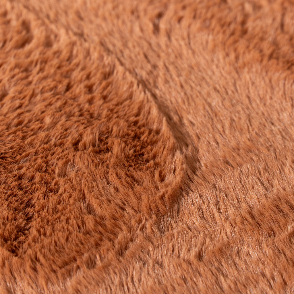Round Low-Pile Rug – Cozy Terracotta