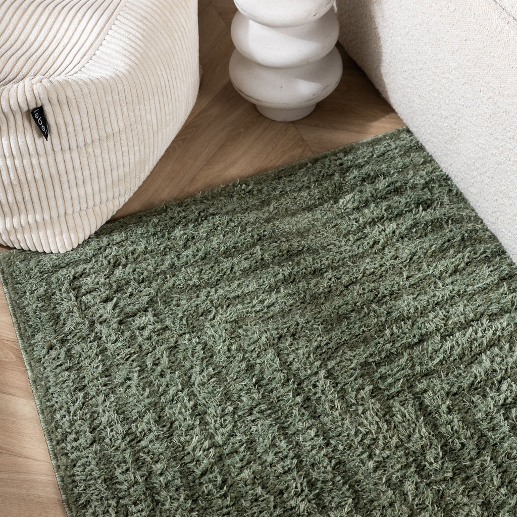 Scandinavian Rug - Lova Frames Green