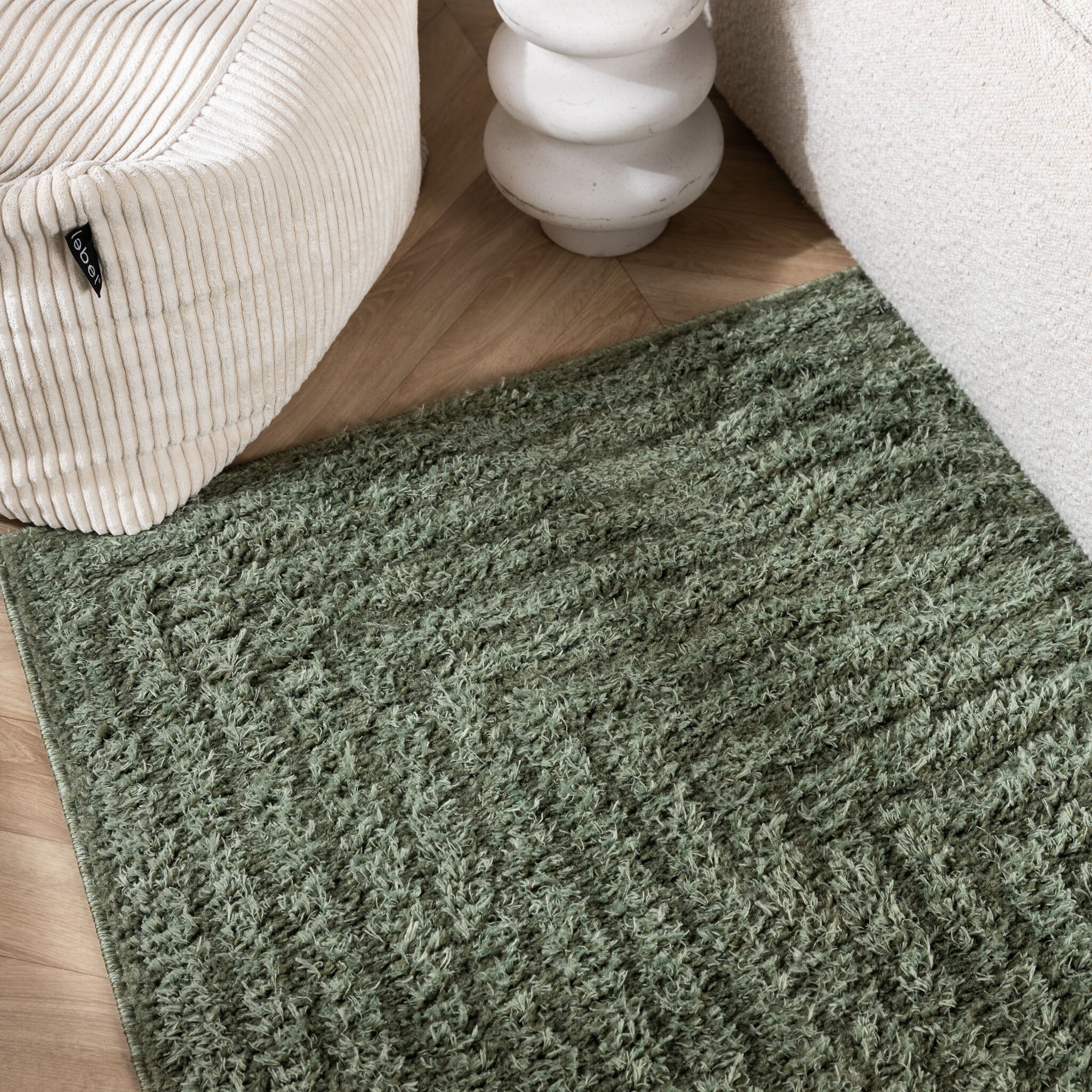 Scandinavian Rug - Lova Frames Green
