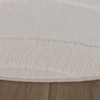 Round Scandinavian Rug - Charm Shapes White