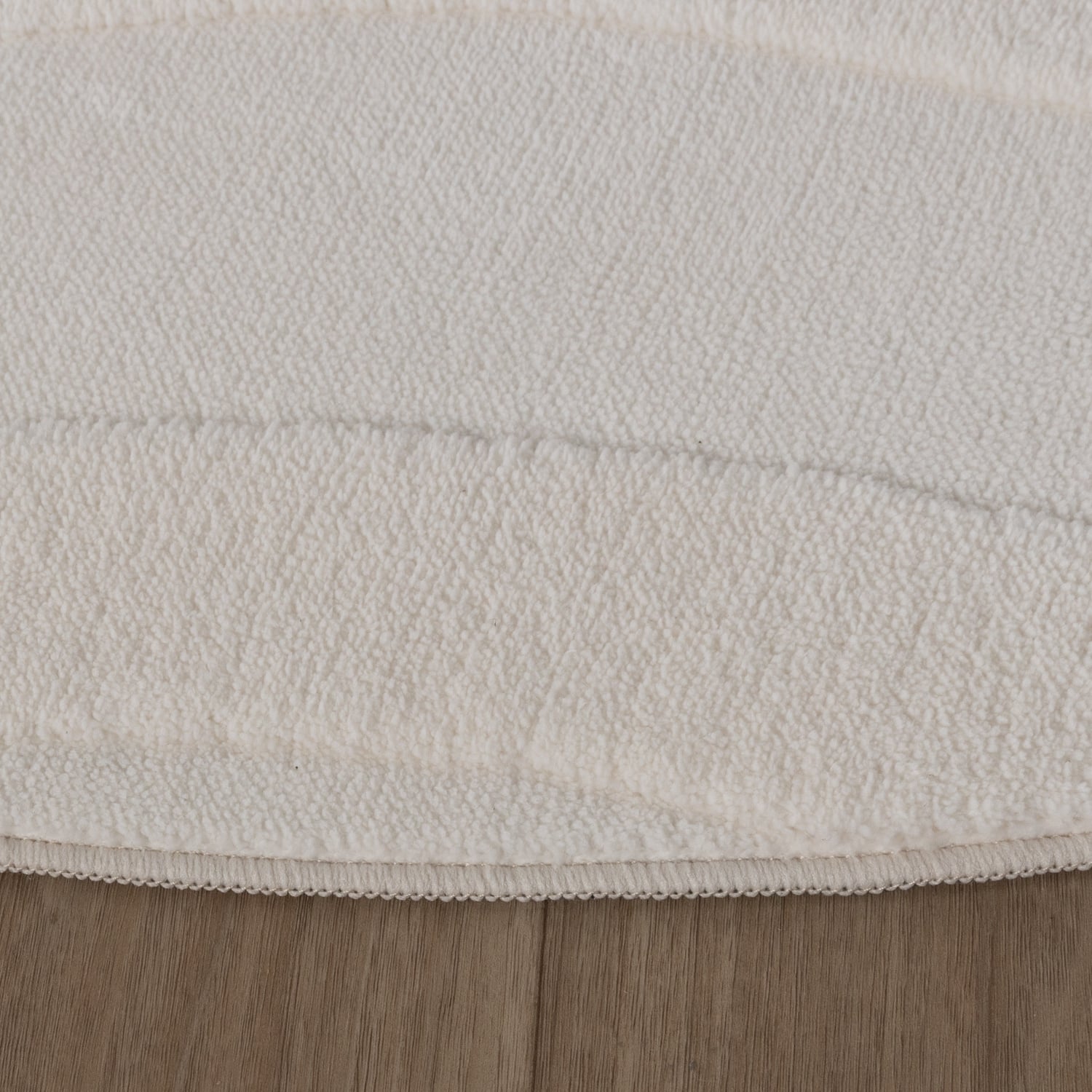 Round Scandinavian Rug - Charm Shapes White