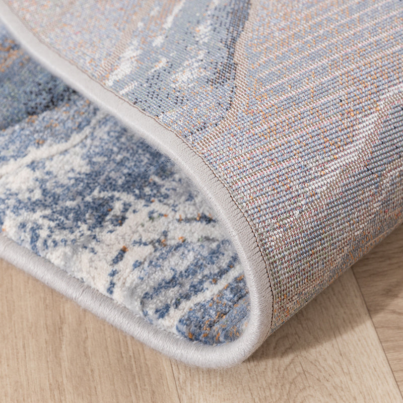 Abstract Rug - Xavier Wave Blue/Grey