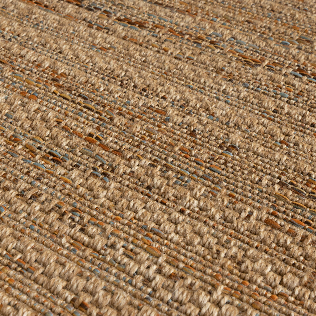 Jute Outdoor Rug - Daisy Lines Multicolour