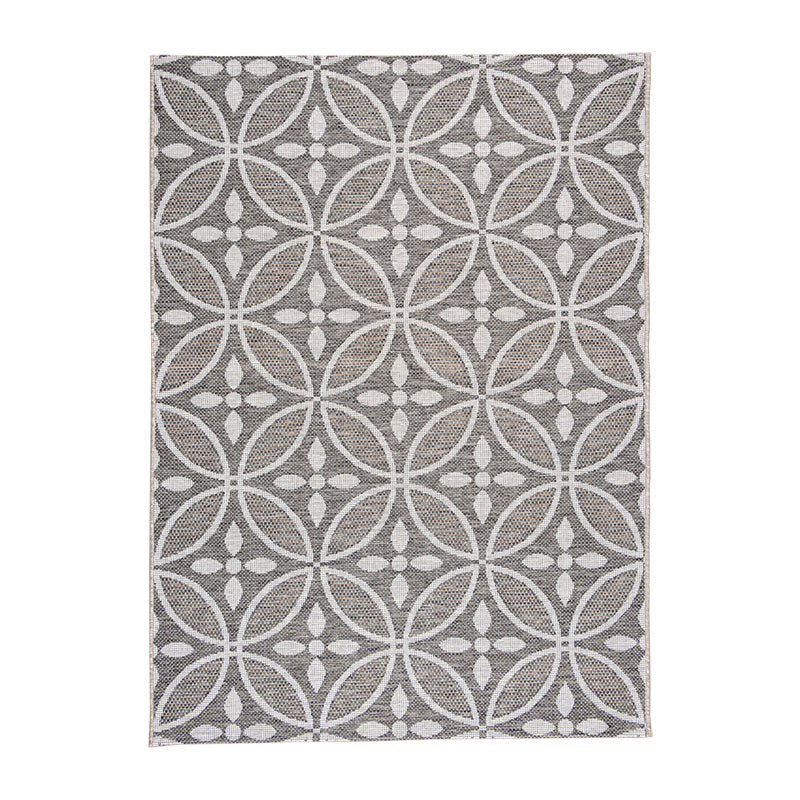 Outdoor Rug - Summer Pattern Grey