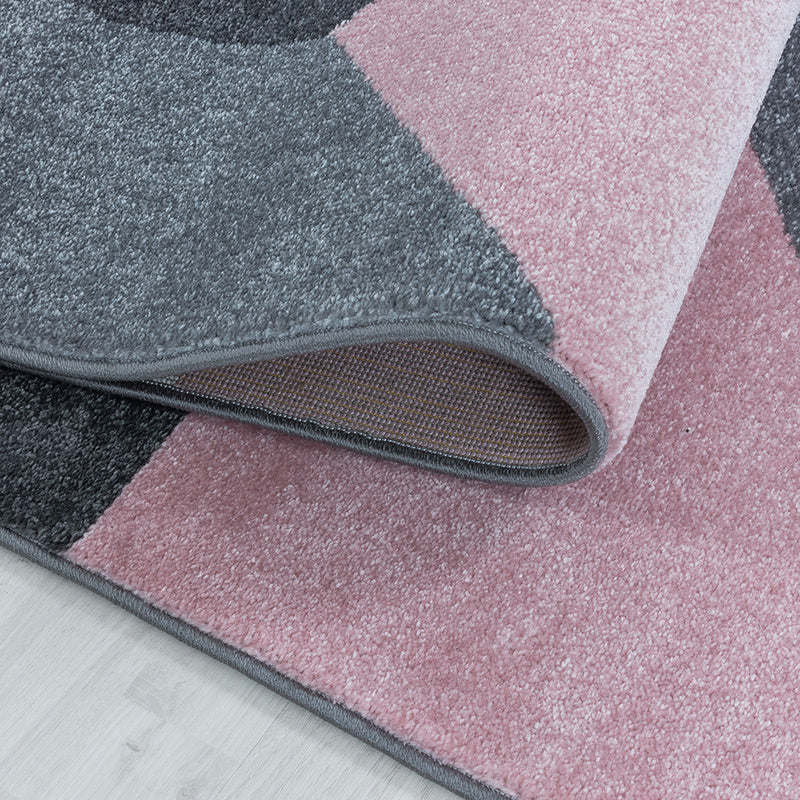 Modern Rug - Optimism Design Pink/Grey