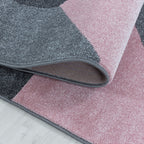 Modern Rug - Optimism Design Pink/Grey