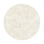 Round Viscose Rug - Pearl Cream