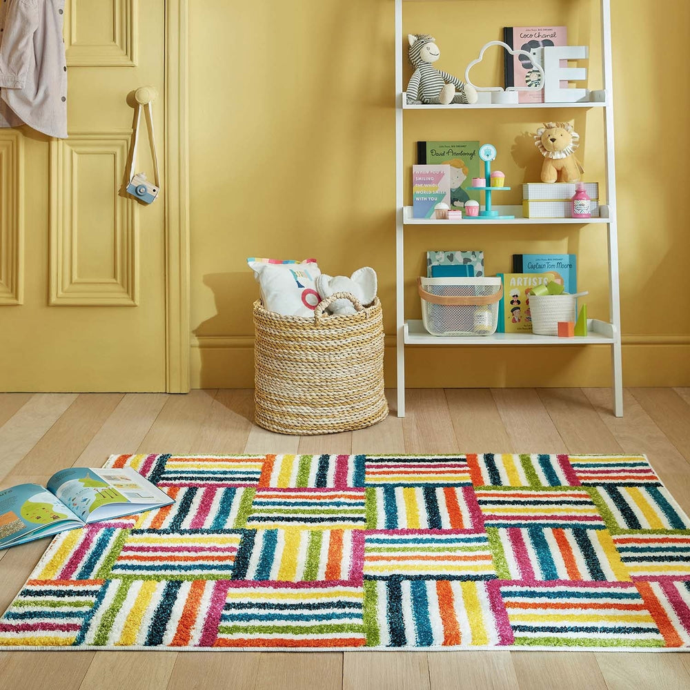 Colorful children's floor rug - Radiso Blocks Multicolor