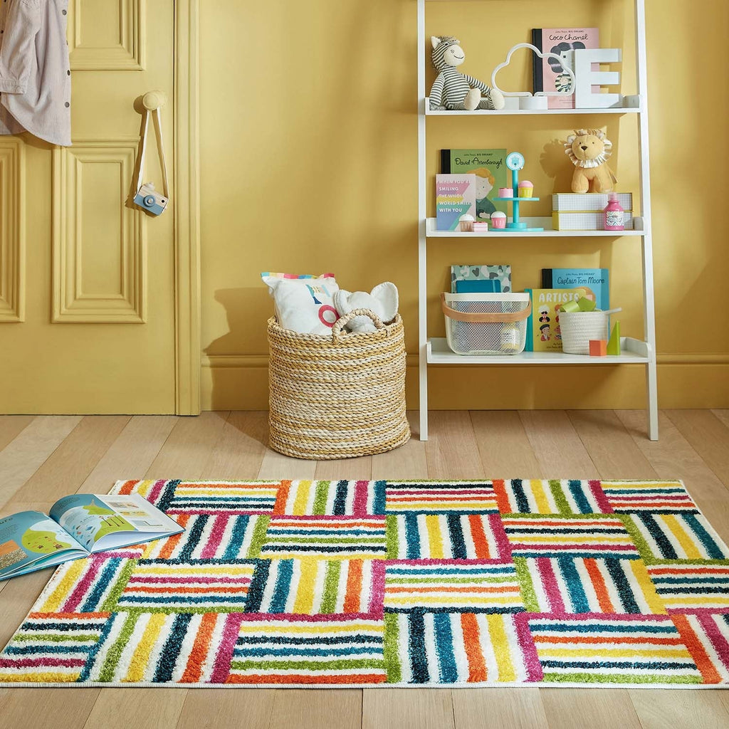 Colorful children's floor rug - Radiso Blocks Multicolor