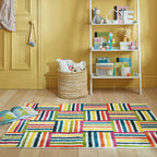 Colorful children's floor rug - Radiso Blocks Multicolor