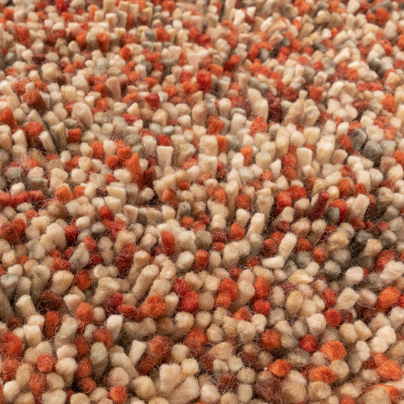 High Pile Wool Rug - Elin Red/Terra