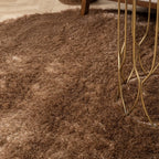 Round High Pile Rug - Glorious Taupe