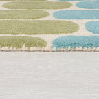 Modern floor rug - Rado Fossil Green/Yellow