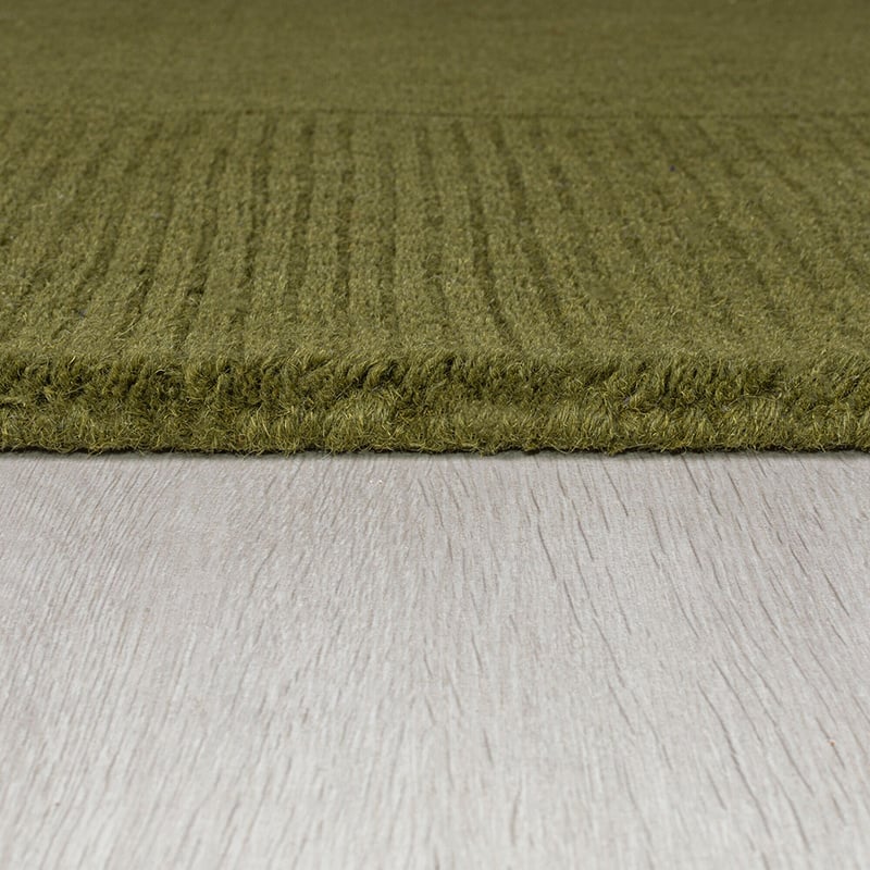 Solid floor rug - Tuscano Olive Green