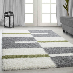 High-pile floor rug - Gala Green
