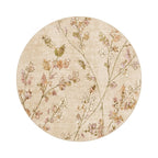 Round washable rug - Misty Floral Cream