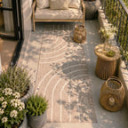 Balcony Rug - Sierra Curves Beige/Cream