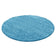 Round High Pile Rug - Solid Turquoise