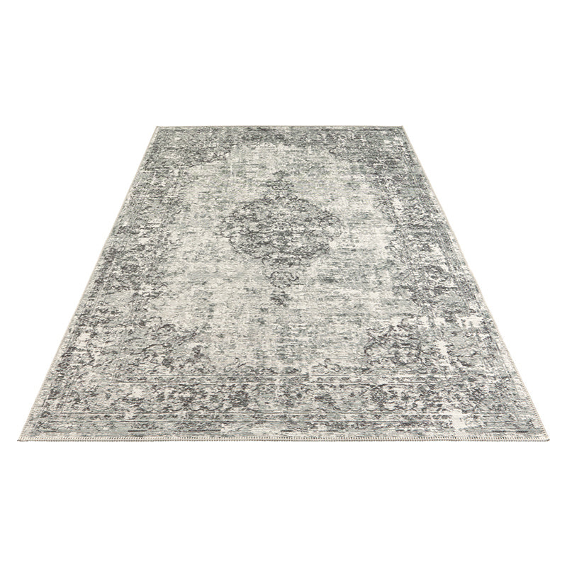Vintage floor rug - Pleasure Green/Black Vertou