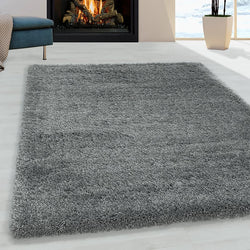 High Pile Floor Rug - Fuzzy Grey