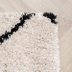 High Pile Rug - Sensa Double Cream/Black