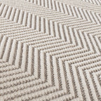 Sustainable floor rug - Lorre Lines Cream/Grey