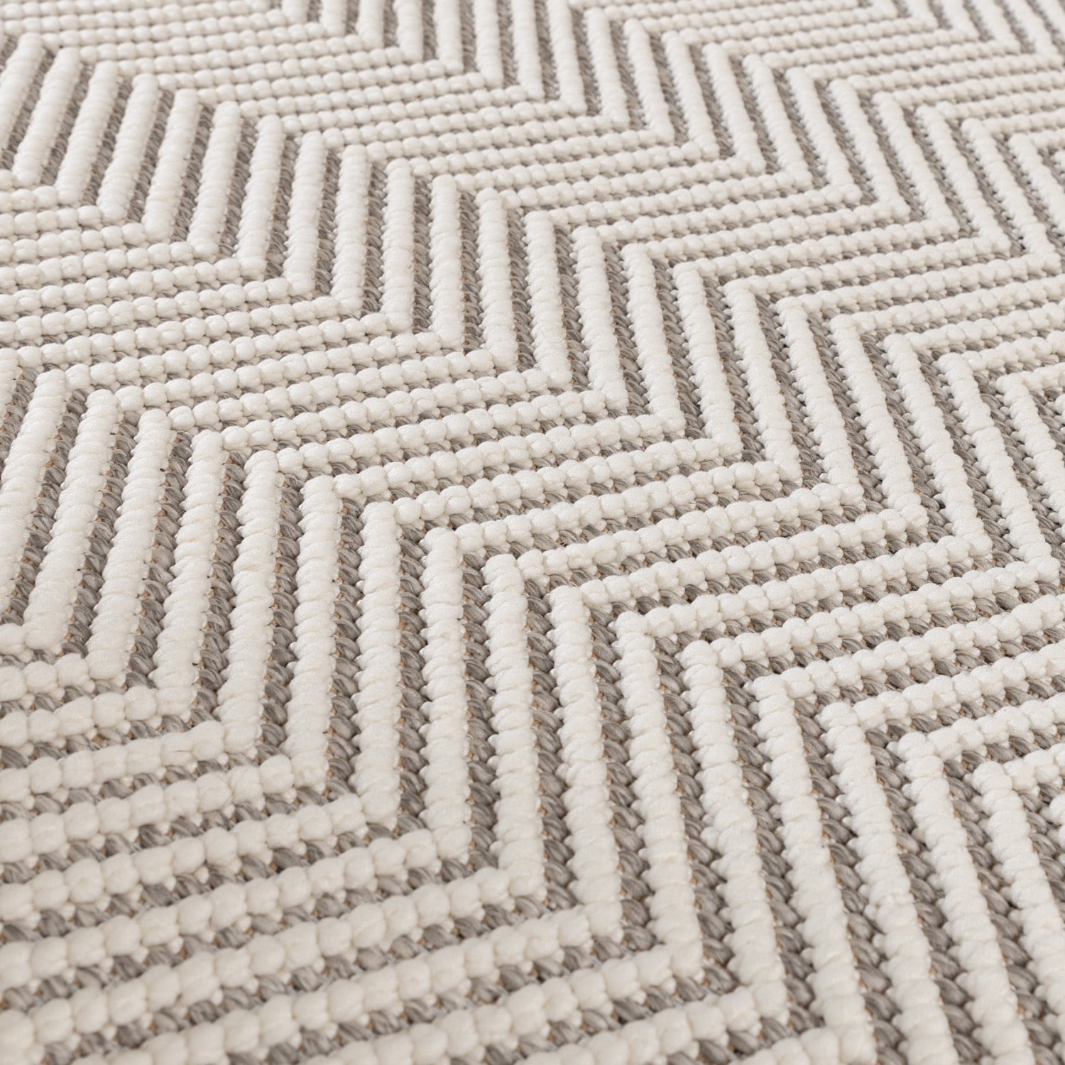 Sustainable floor rug - Lorre Lines Cream/Grey