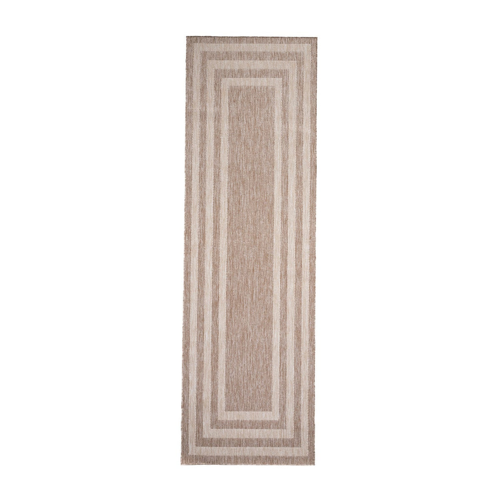 Balcony Rug - Sierra Frame Beige/Cream