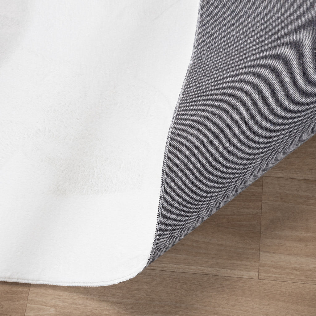 Soft Low-Pile Rug - Cozy White