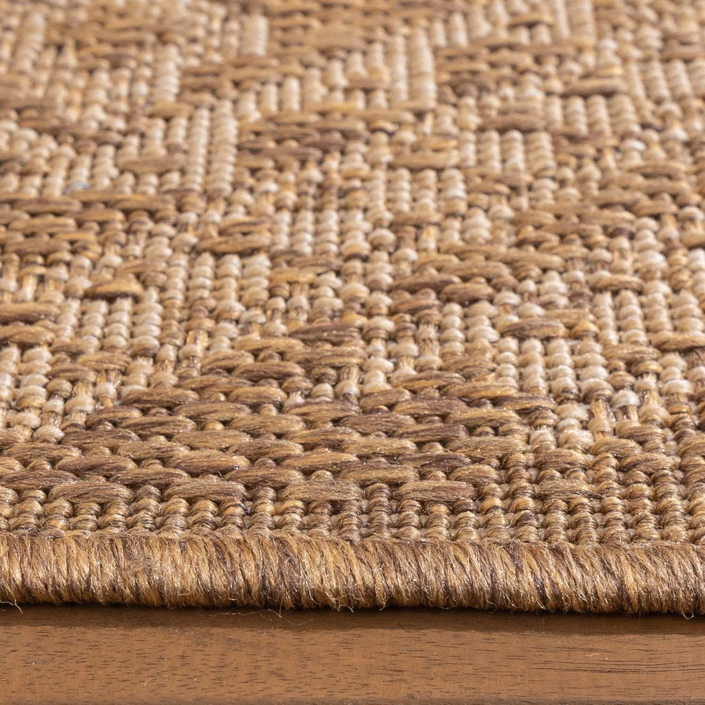 Jute Outdoor Rug - Mavi Medallion Brown/Cream
