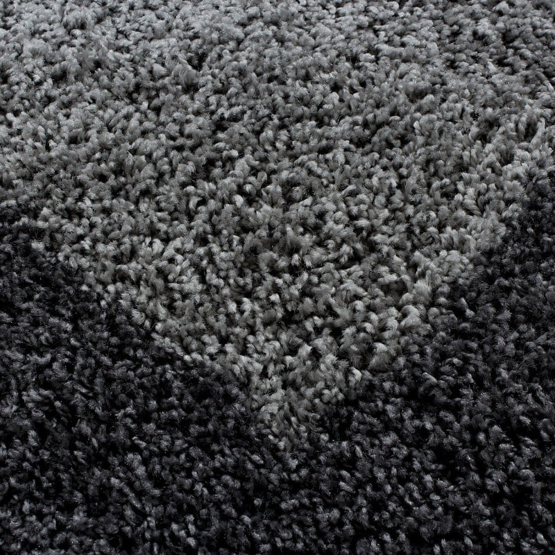 High-pile floor rug - Edge Grey