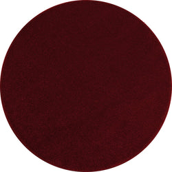 Round low-pile floor rug - Asa Red