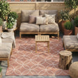 Geometric Outdoor Rug – Faro Ripple Pink