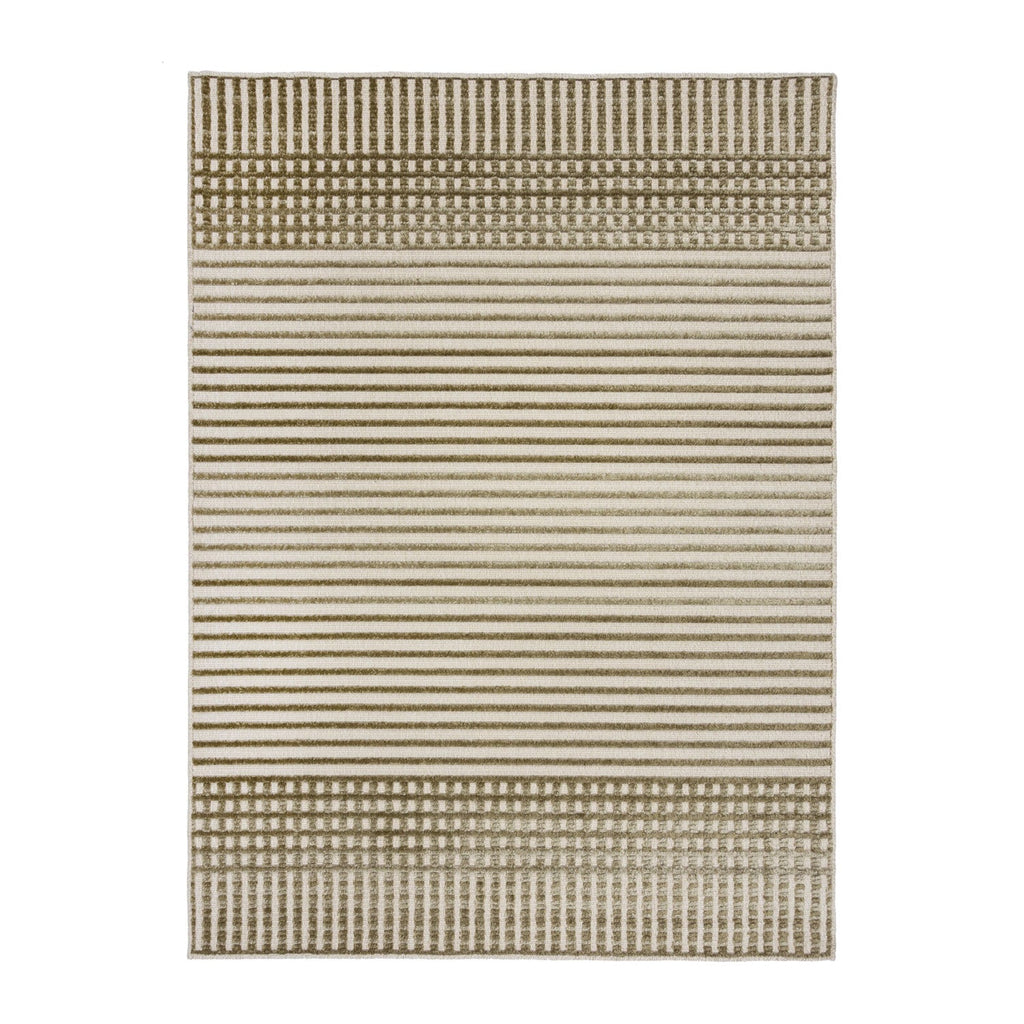 Washable floor rug - Elto Stripe Green
