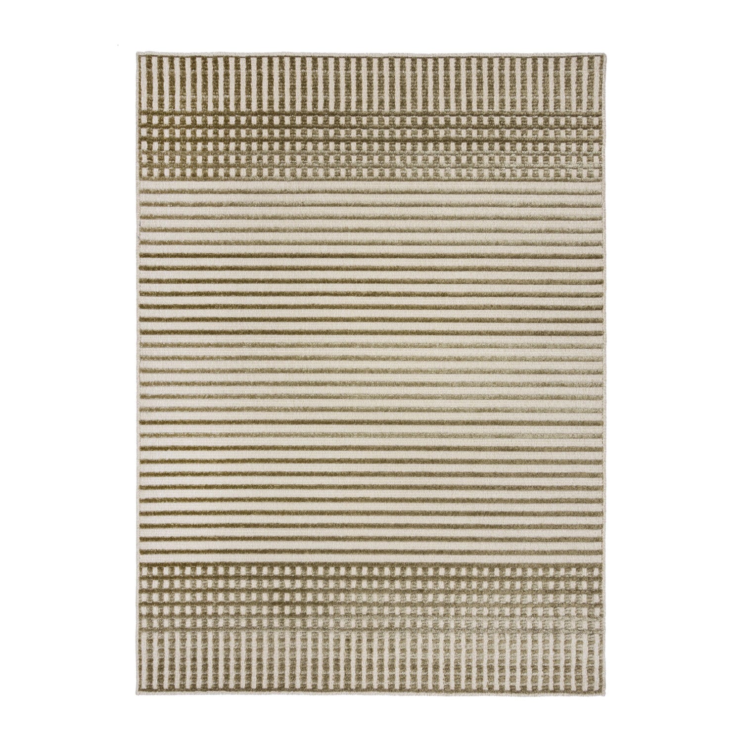 Washable floor rug - Elto Stripe Green