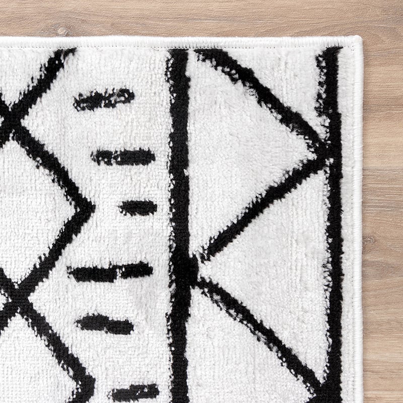 Scandinavian Rug - Scandi Stina Black/White