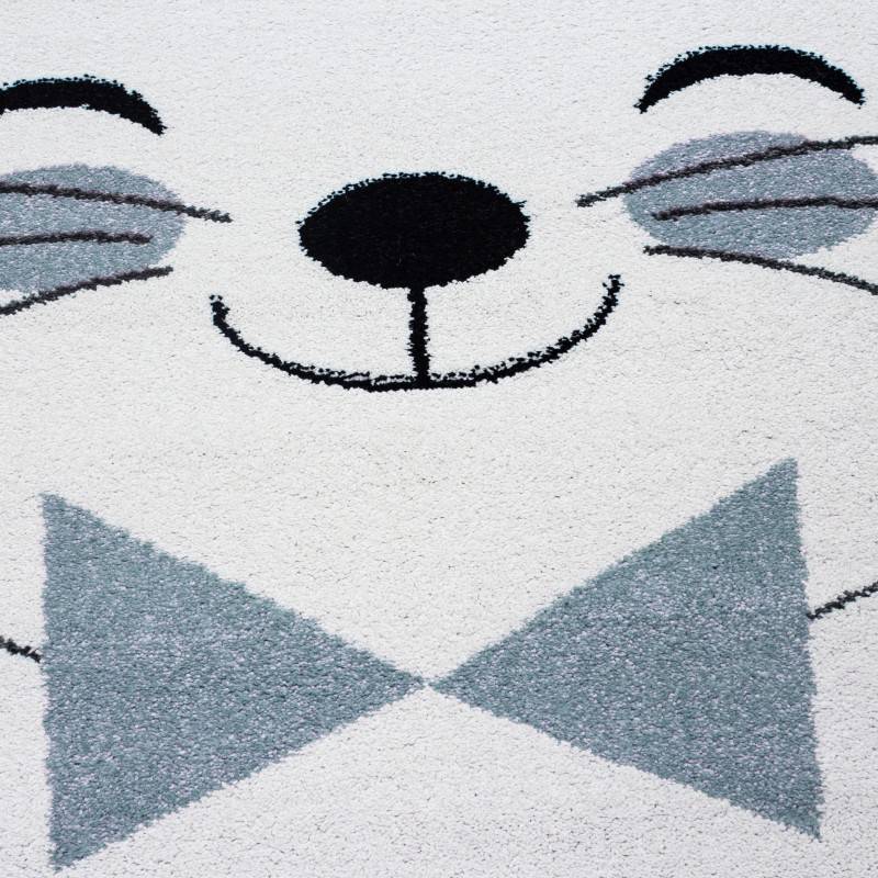 Children's floor rug - Anna Blue Cat