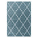 Low-pile floor rug - Smoothly Lines Blue/White