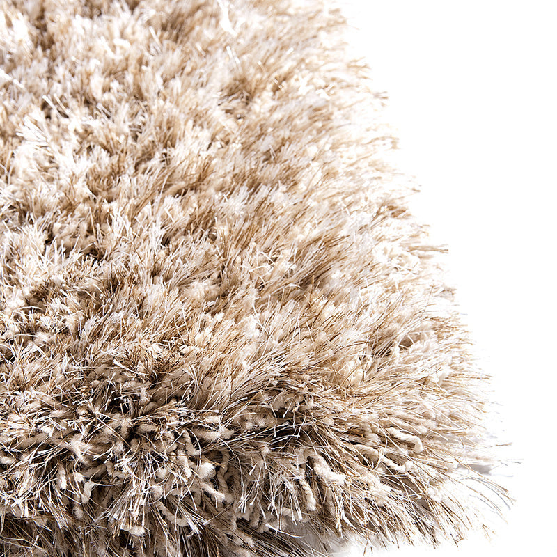 Round High-Pile Floor Rug - Richmond Beige 102