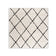 Square High Pile Rug - Grand Lines Cream/Black