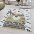 Children's floor rug - Fleurtje Bear Yellow