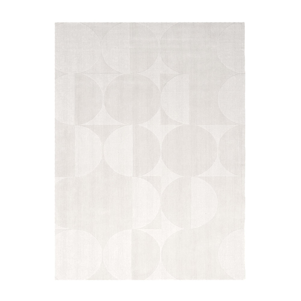 Wool Rug - Giselle Circles White