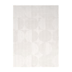 Wool Rug - Giselle Circles White