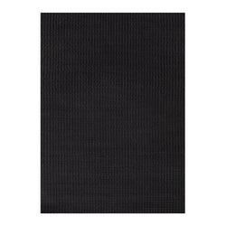 Wool floor rug - Louise Black