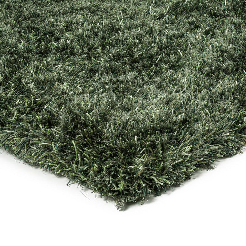 Shaggy floor rug - New Paulo Dark Green 442