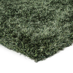 Shaggy floor rug - New Paulo Dark Green 442