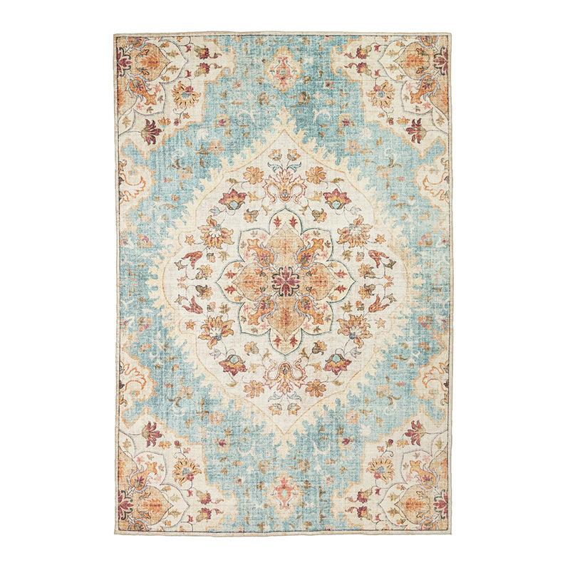 Vintage Outdoor Rug - Santo Mandala Light Blue