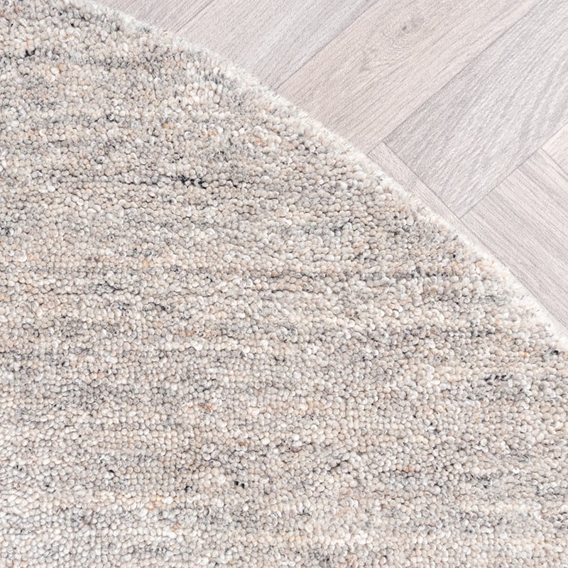 Round Berber Rug - Aicha Grey