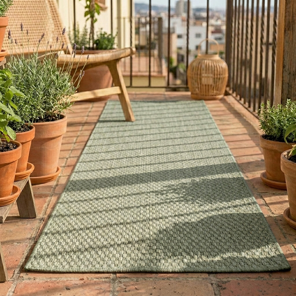 Outdoor Runner Rug - Costa Green